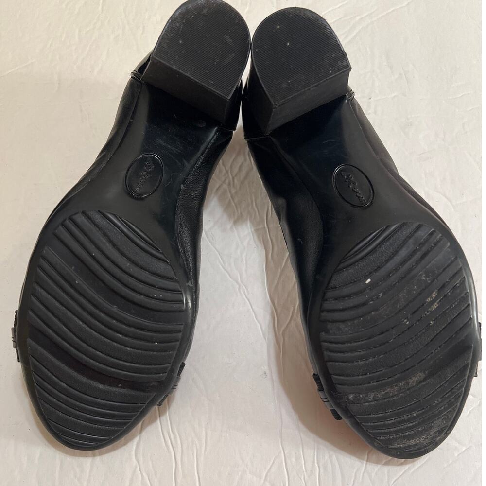 Anne Klein Women's Leather Guardian Sport Block Heel Pumps Black Size 7.5 - Picture 8 of 11